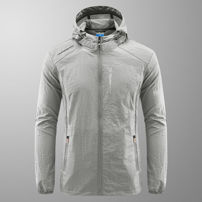 Herren Sommerjacke mit Kapuze – Leichte Outdoor-Sonnenjacke