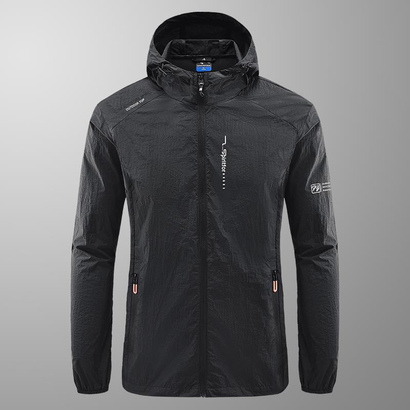 Herren Sommerjacke mit Kapuze – Leichte Outdoor-Sonnenjacke