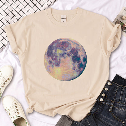 Hexe Triple Moon Gothic Sonne Tshirt Frauen Y2K T-Shirt weibliche Des