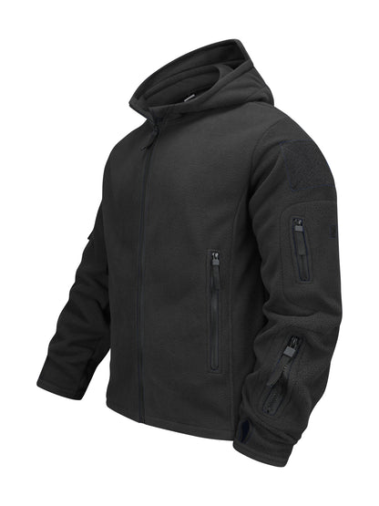 Herren Outdoorjacke mit Fleecefutter – Winddicht, Kapuze, Slim Fit
