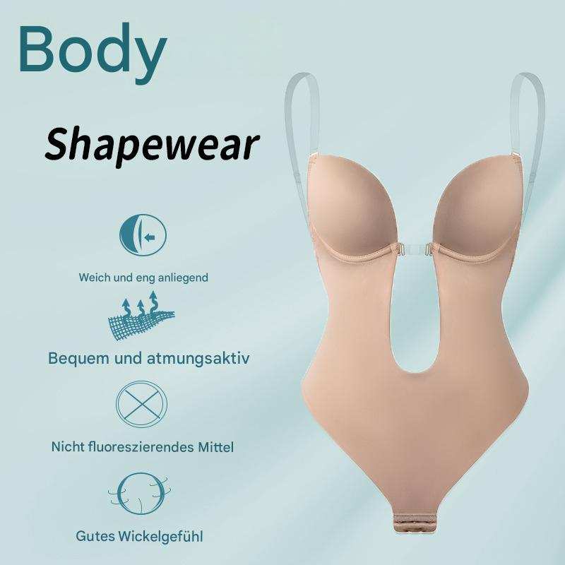 Unsichtbares rückenfreies Kleid mit innerem BH-Jumpsuit