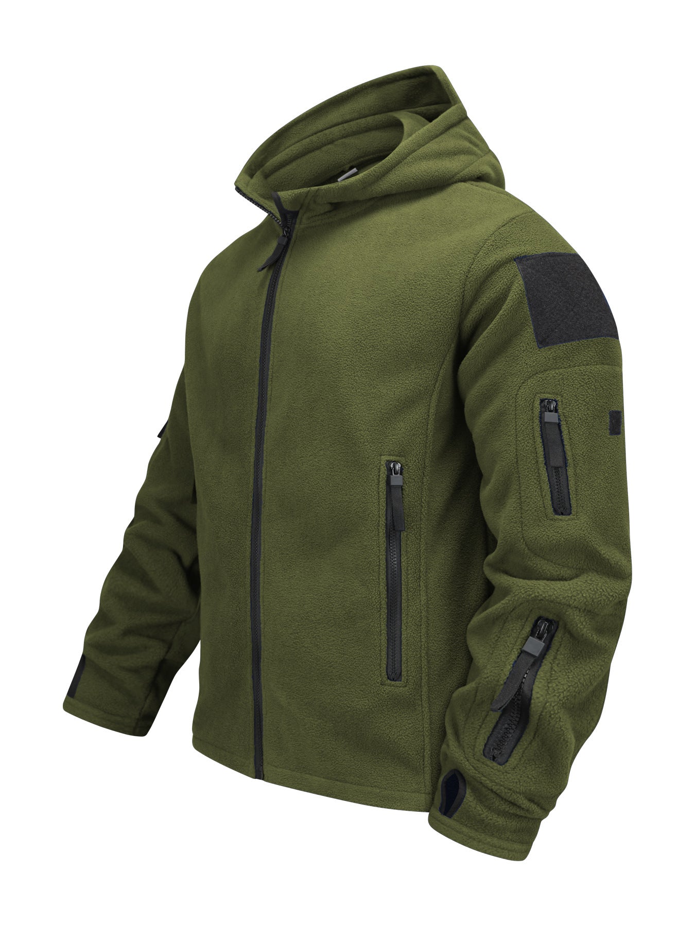 Herren Outdoorjacke mit Fleecefutter – Winddicht, Kapuze, Slim Fit