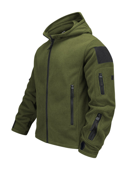 Herren Outdoorjacke mit Fleecefutter – Winddicht, Kapuze, Slim Fit