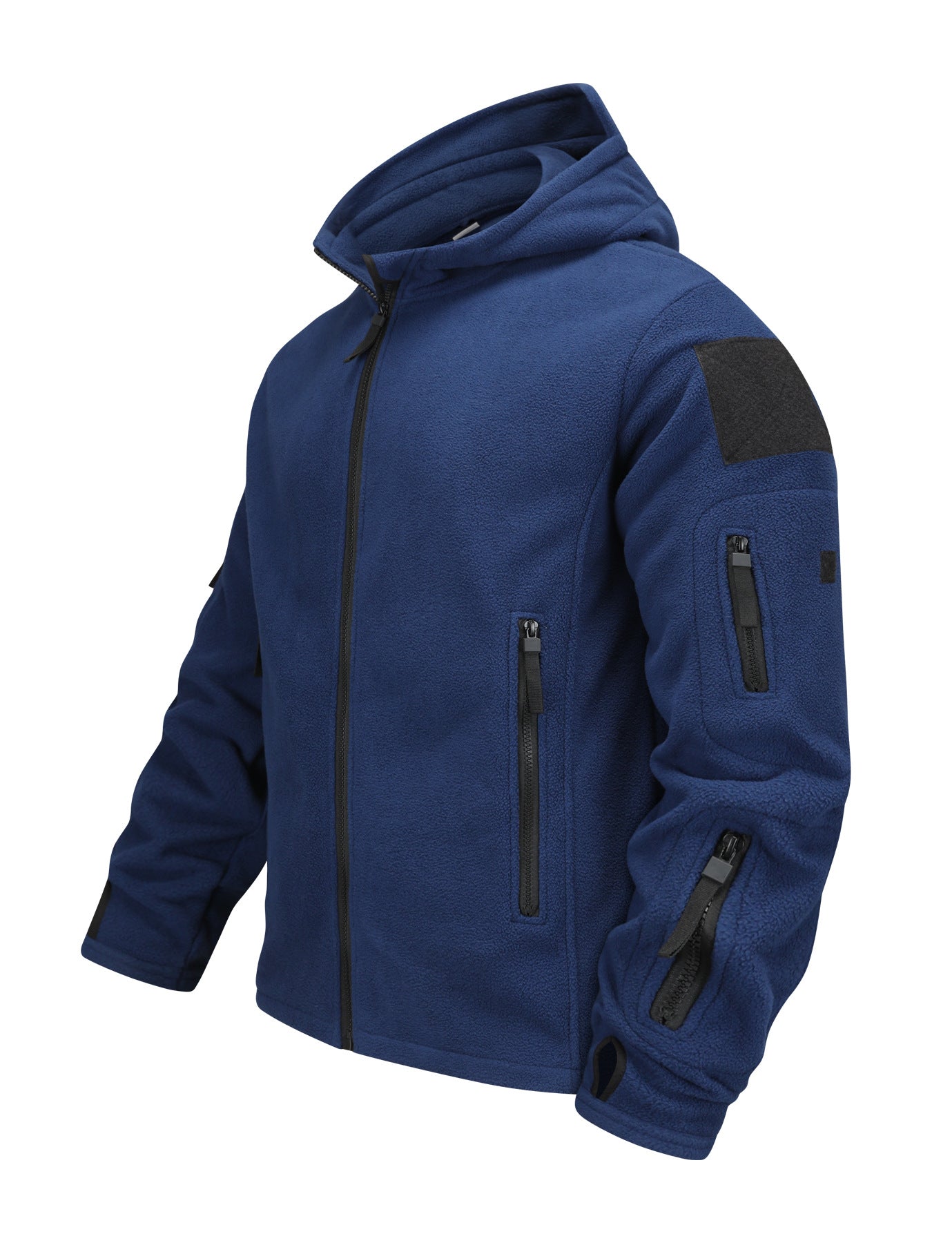 Herren Outdoorjacke mit Fleecefutter – Winddicht, Kapuze, Slim Fit