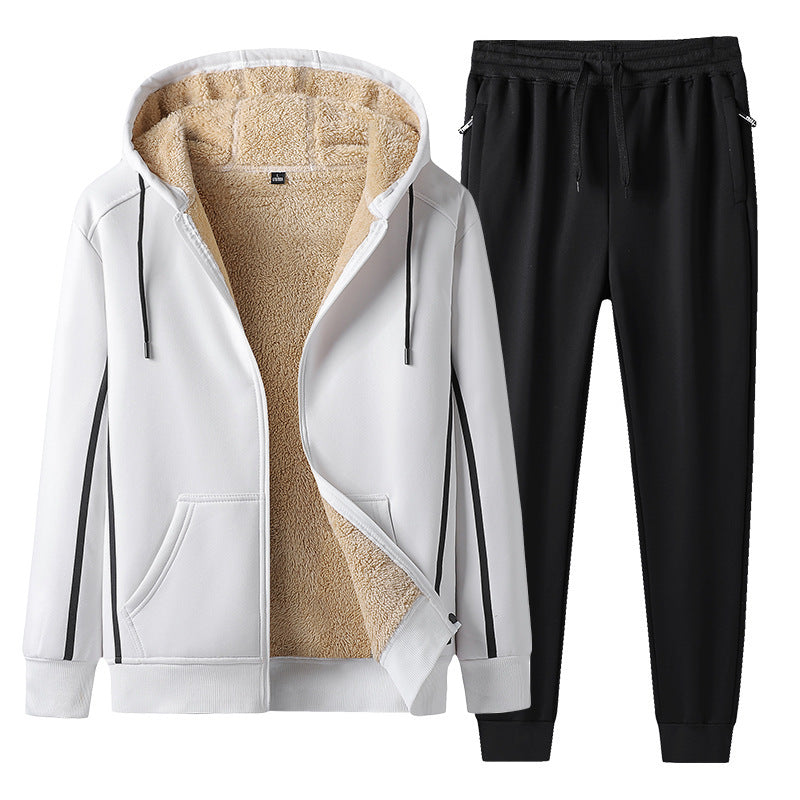 Herren Sportanzug 2-teilig – Freizeit Trainingsanzug mit Shorts