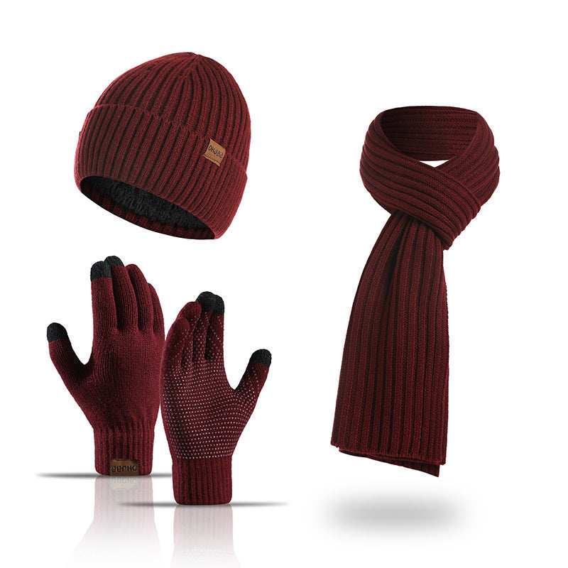 Winter Strick-Set 3-teilig – Mütze, Schal & Handschuhe, Unisex