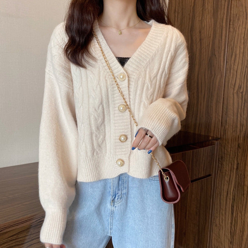 Twist Pullover Strickjacke Jacke Frauen Herbst Jacke