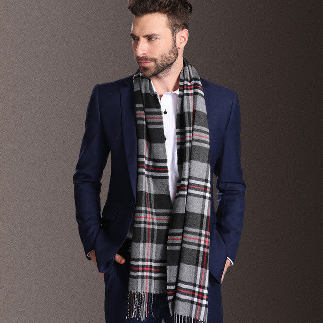 Herren Schal – Kariertes Winteraccessoire aus Polypropylen