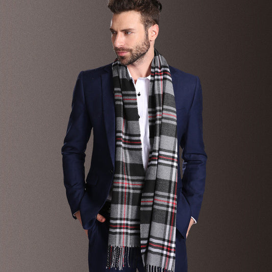 Herren Schal – Kariertes Winteraccessoire aus Polypropylen