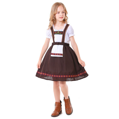 German Bavarian Traditional Folk Festival Beer Festival Costume Girl's Strap Skirt