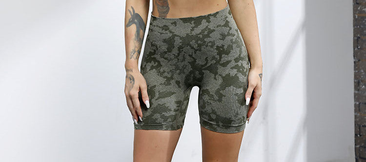 Sport-BH Hüftheben Fitness Shorts Grenzüberschreitender Sportanzug Nahtloser Yoga-Anzug Damen
