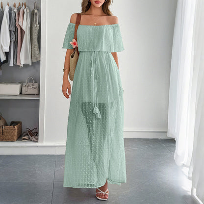 Elegantes Tube Top Korsett Kurzarm Damenkleid