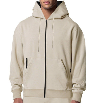 Herren Fleece Hoodie mit Reißverschluss – Warmer Kapuzenpullover für Herbst & Winter