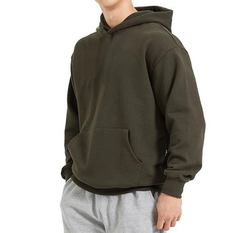 Herren Hoodie mit überschnittenen Schultern und Fleecefutter