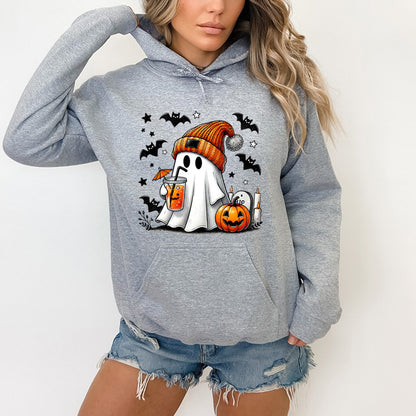 Halloween Geist Kürbis Fledermaus Hoodies Für Frauen Mode Mit Kapuze