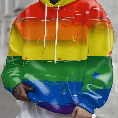 Herren Hoodie aus Fleece-Stoff mit Kapuze