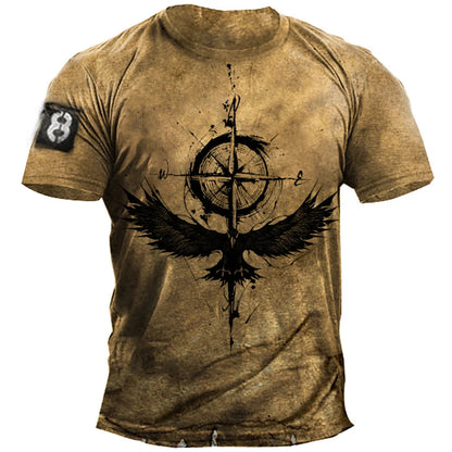 Lässiges Herren-T-Shirt mit Rundhalsausschnitt – Jetzt im 1+1 GRATIS Aktionsangebot!