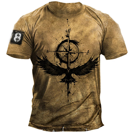 Lässiges Herren-T-Shirt mit Rundhalsausschnitt – Jetzt im 1+1 GRATIS Aktionsangebot!