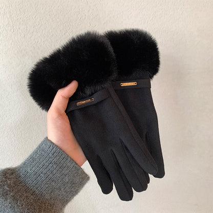 Touchscreen Warme Handschuhe Winter Frauen Fleece-gefüttert