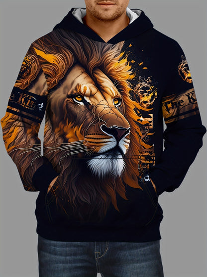 Vikings 3D Hoodie Herren – Lässiges Sweatshirt mit Kapuze für Frühling & Herbst