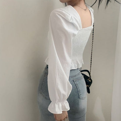 Retro Minority Einfache Bluse für Damen