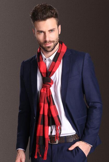 Herren Schal – Kariertes Winteraccessoire aus Polypropylen