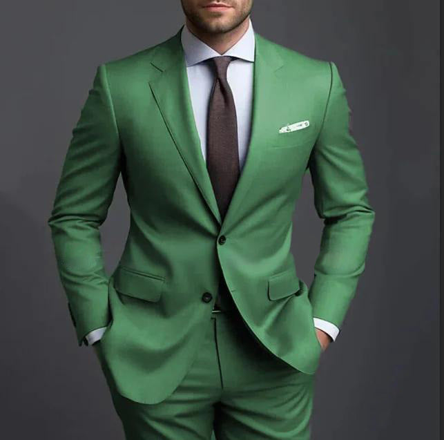 Herrenanzug Zweiteilig – Slim Fit Business Casual Anzug für Alltag & Anlass