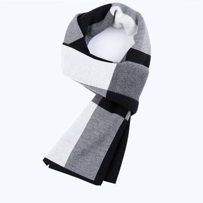 Herren Karo-Schal – Warmer Wollschal für den Winter