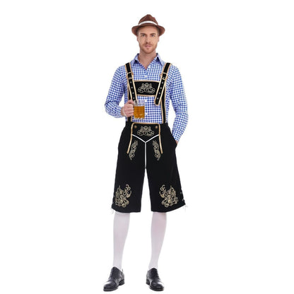 Fashion Personalized Beer Festival Men's Overalls Suit