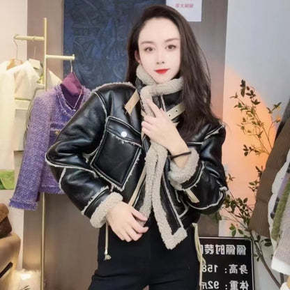 Fleecejacke Mantel für Damen