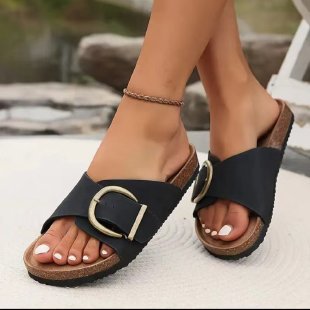 Fashion Platform Sponge Cake Slipper Damen