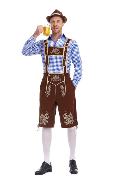 German Suspender Pants Beer Clothing Munich Beer Festival Clothing Bar Embroidered Suspender Pants