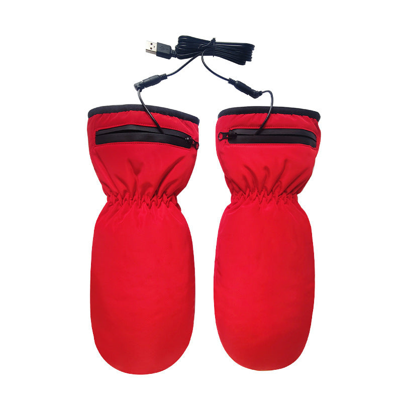 Elektrisch Beheizbare Handschuhe – USB Wärmehandschuhe mit Reißverschluss