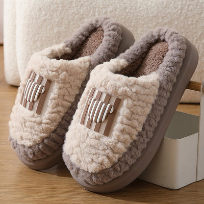 Neue farblich passende Lammhausschuhe für drinnen und draußen, rutschfeste Boden-Schlafzimmer-Hausschuhe, warme Winterschuhe für Damen und Herren