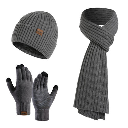 Winter Strick-Set 3-teilig – Mütze, Schal & Handschuhe, Unisex