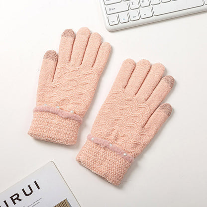 Modische Strickhandschuhe für Damen, um im Winter warm zu bleiben