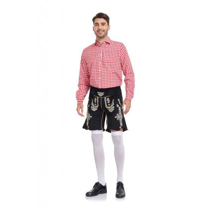 Traditional Beer Festival Men's Plaid Shirt