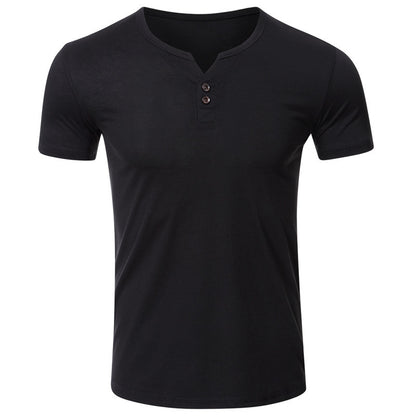 Herren Baumwoll-T-Shirt – Lockerer Schnitt, Kurzarm, Rundhals
