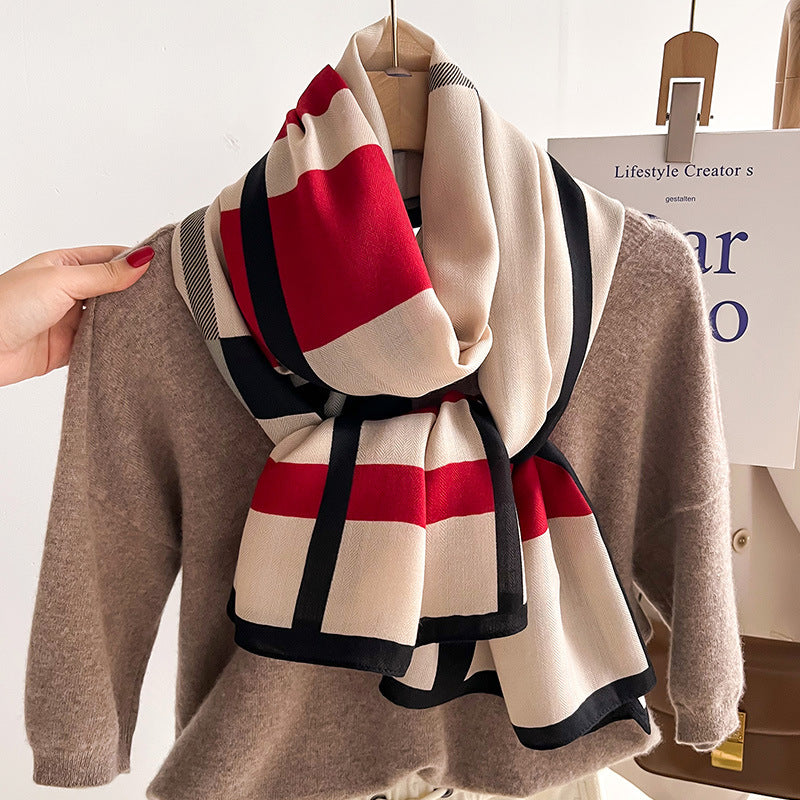 Herbst und Winter Schal Schal Warm Talma