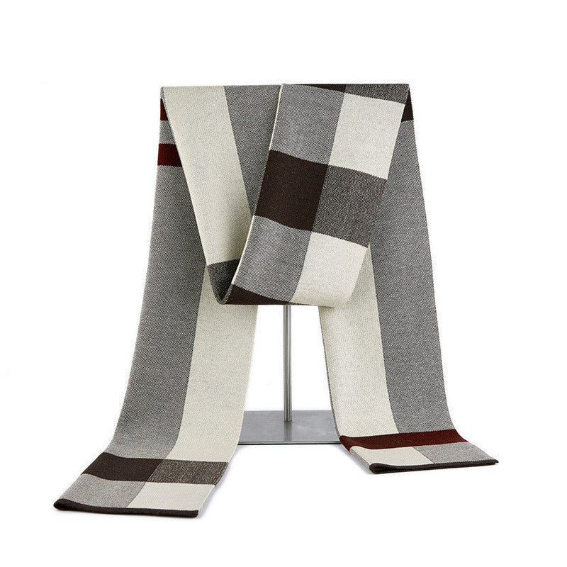 Basolan Wollschal Herren – Warmes Winteraccessoire im Karo-Design