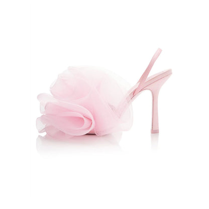 Mesh Badekugel Blume Knöchelriemen Stilettos High Heels