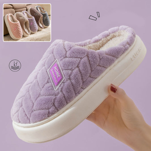 Neue rutschfeste Plüsch-Hausschuhe mit dicken Sohlen für Paare, warme Winter-Hausschuhe für Zuhause, Innen-Fleece-Schuhe für Damen und Herren