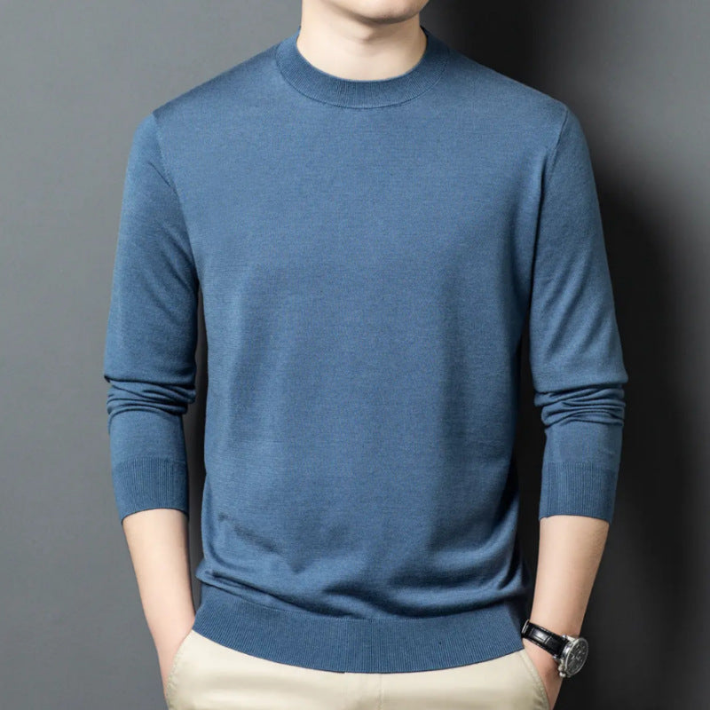 Round Neck Wool T Men's Sweater Skin-friendly