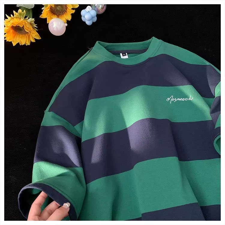 Locker geschnittenes Halbarm-Shirt im japanischen Stil – Ideal für den Sommer