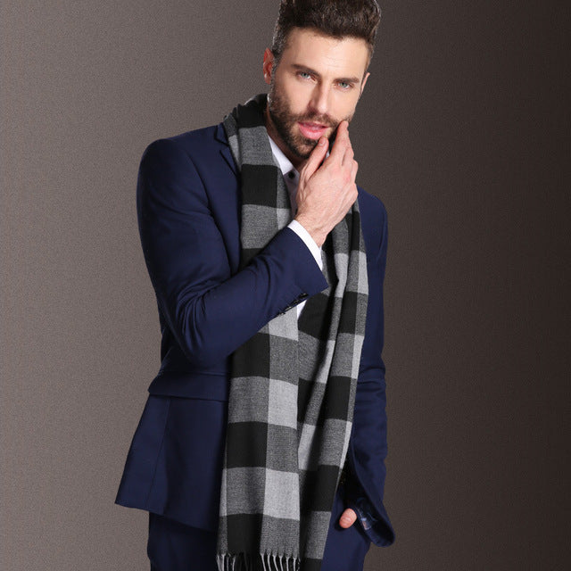 Herren Schal – Kariertes Winteraccessoire aus Polypropylen