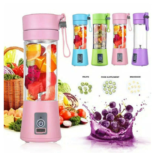 Tragbarer Mixer mit wiederaufladbarem USB-Mini-Fruchtsaftmixer für die Küche, einfacher tragbarer elektrischer Mini-Entsafter