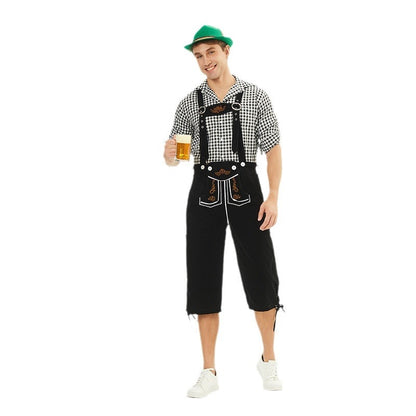 German Suspender Pants Beer Clothing Munich Beer Festival Clothing Bar Embroidered Suspender Pants