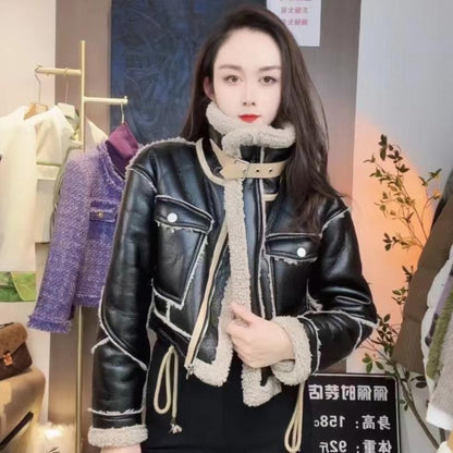 Fleecejacke Mantel für Damen