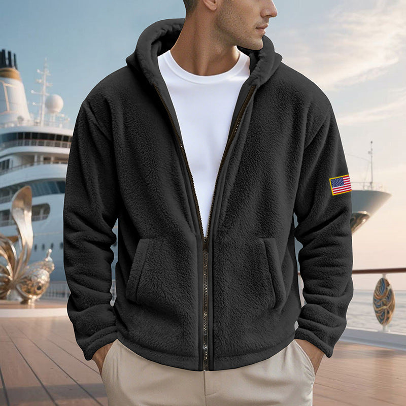 Herren Zipper Hoodie – Lockerer Bejirog Sweater mit Kapuze