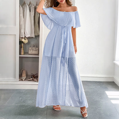 Elegantes Tube Top Korsett Kurzarm Damenkleid